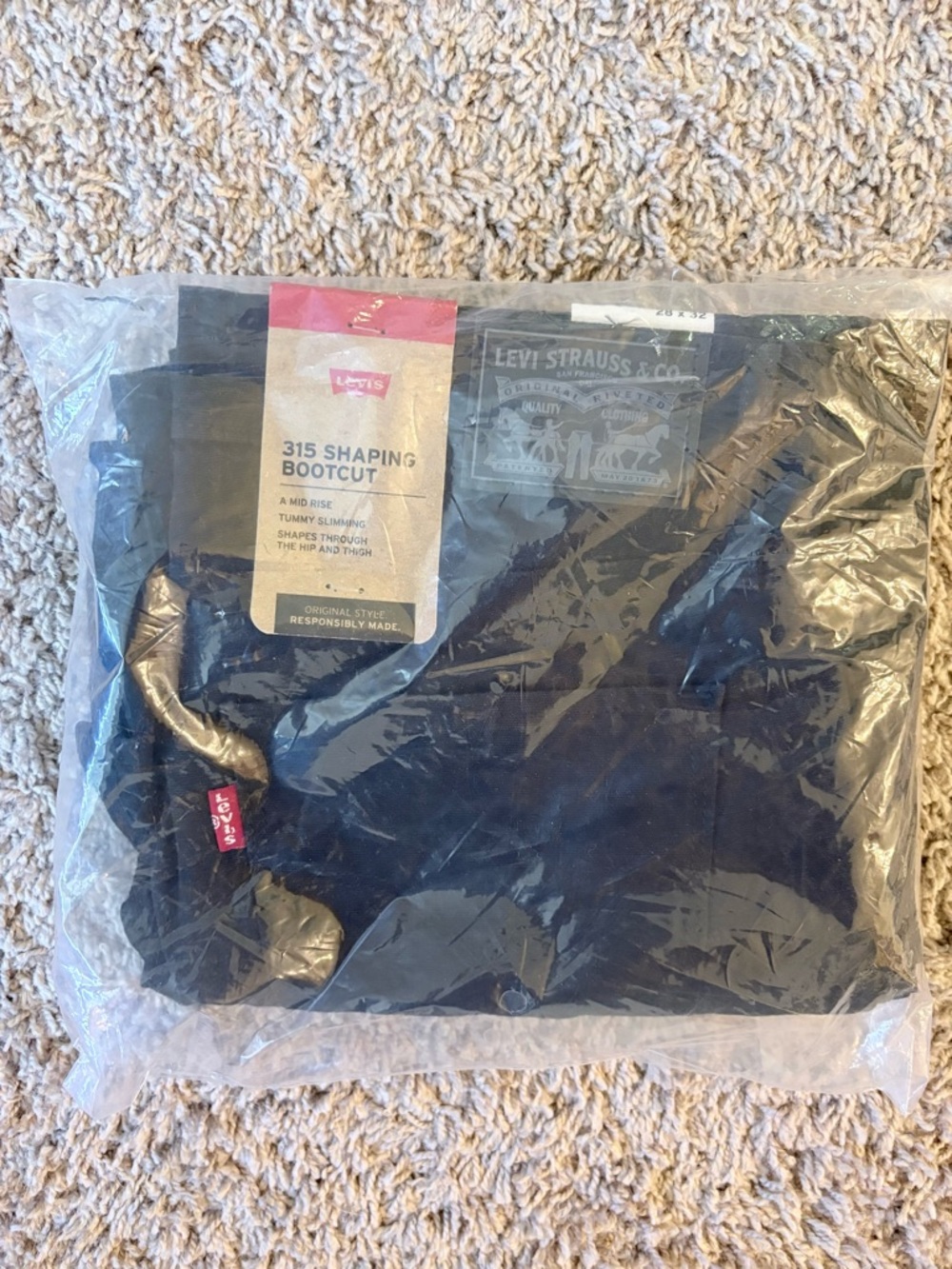 Levi's Black Shaping Bootcut Jeans